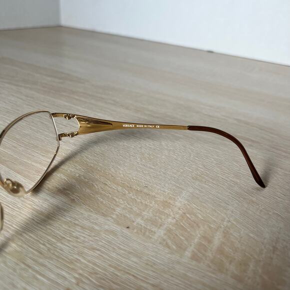 Versace Mod.1034-B 1002 Gold Metal Eyeglasses Frames 55-15 135 Italy - Picture 6 of 8